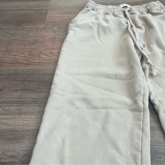 Abercrombie & Fitch Cream Joggers Size Small Lounge Casual Cozy Sweatpants - Picture 4 of 10